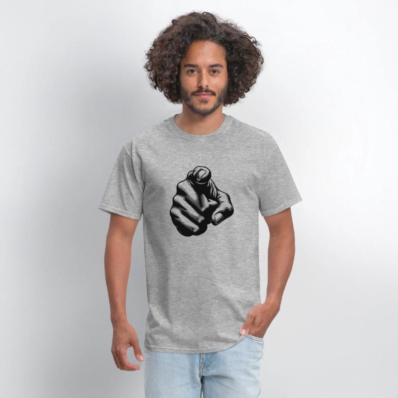 Classic Hand Position Precise Index Finger Gesture