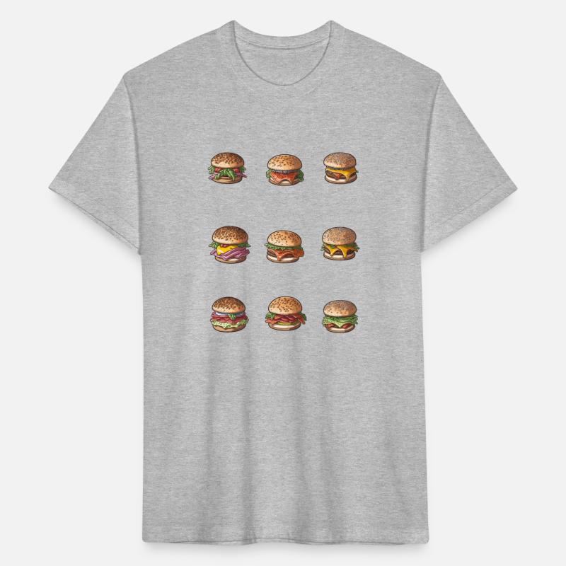Colored Burgers Stickers Pack