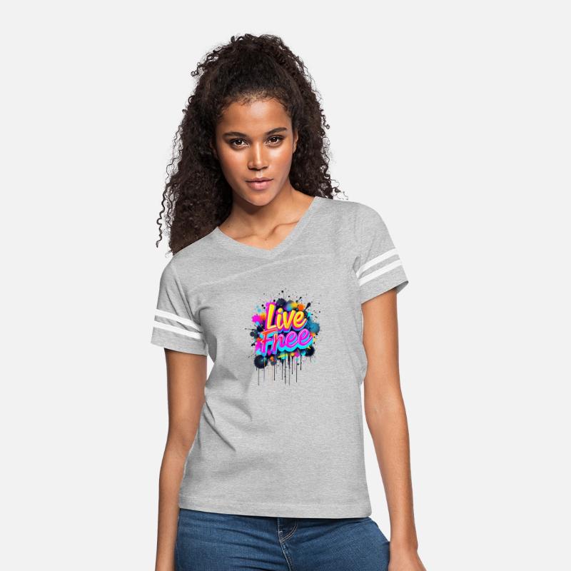 Colorful Artistic Live Free Graphic