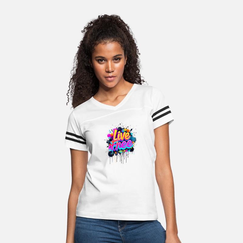 Colorful Artistic Live Free Graphic