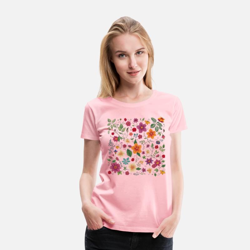 Colorful Intricate Flower Garden Pattern