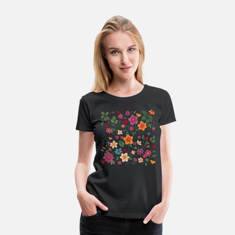 Colorful Intricate Flower Garden Pattern