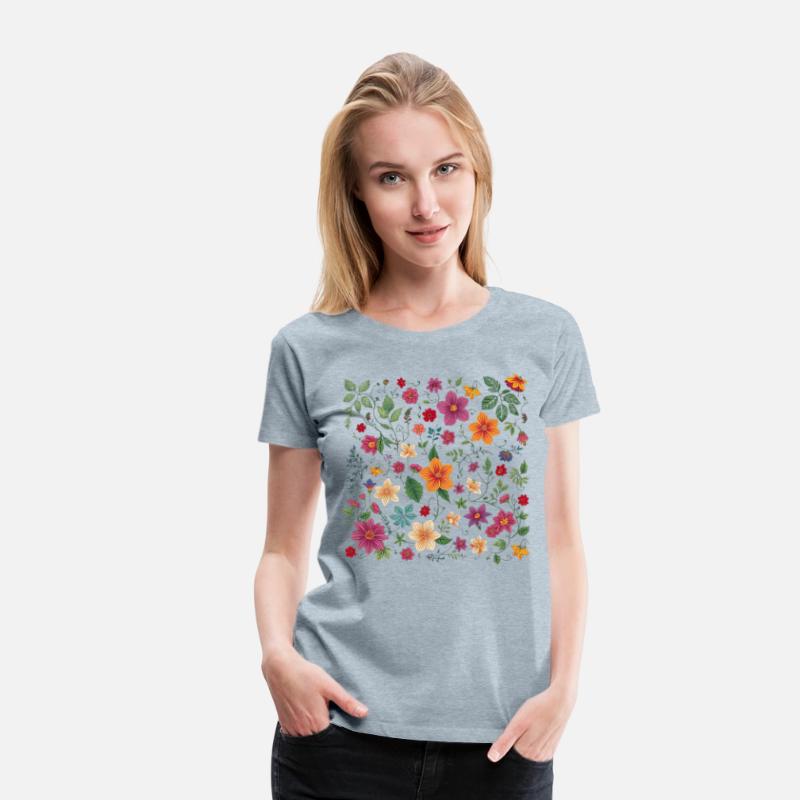 Colorful Intricate Flower Garden Pattern