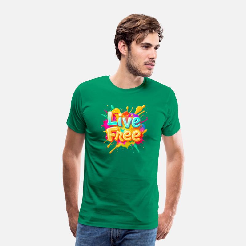 Colorful Motivational Splash Art Live Free
