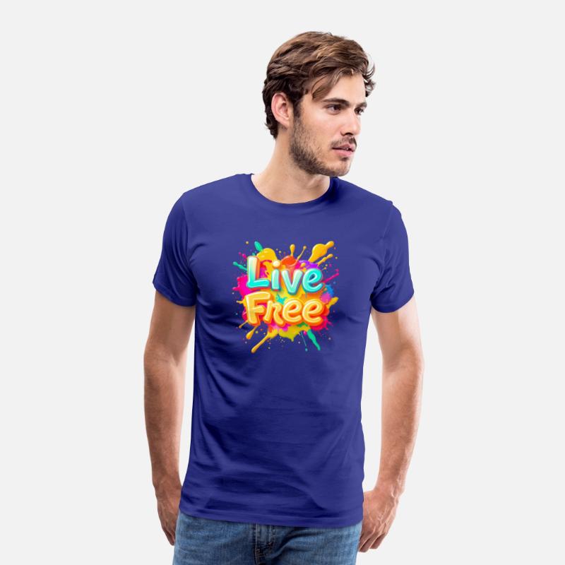 Colorful Motivational Splash Art Live Free