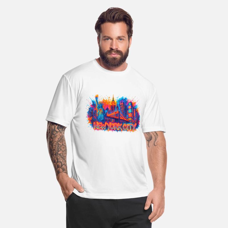 Colorful New York City Skyline Art – Urban NYC