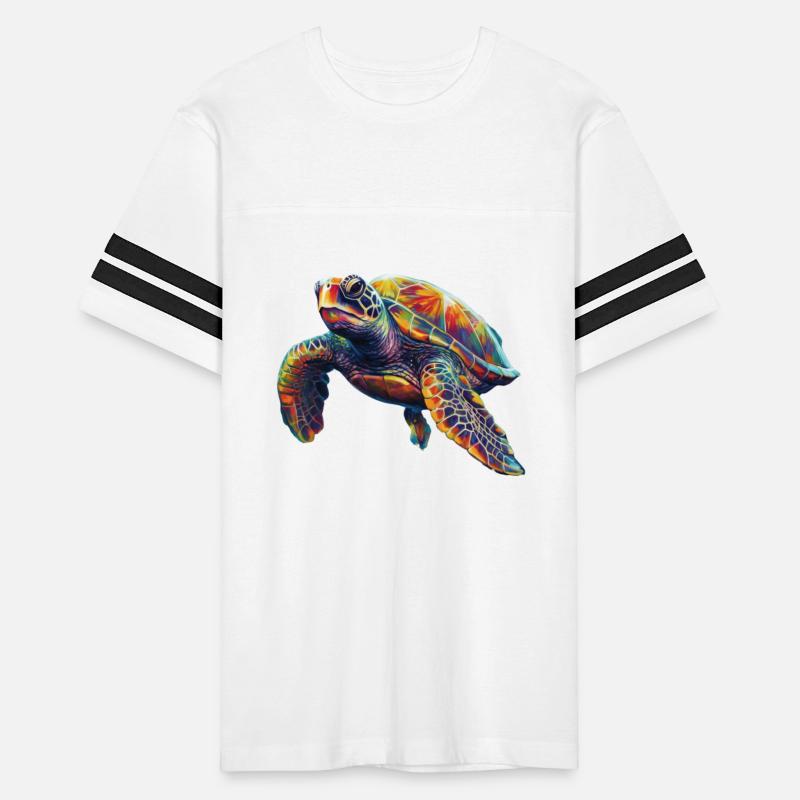 Colorful underwater sea turtle dreamlike beautiful