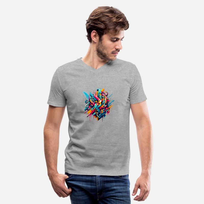 Cool colorful dynamic graffiti illustration