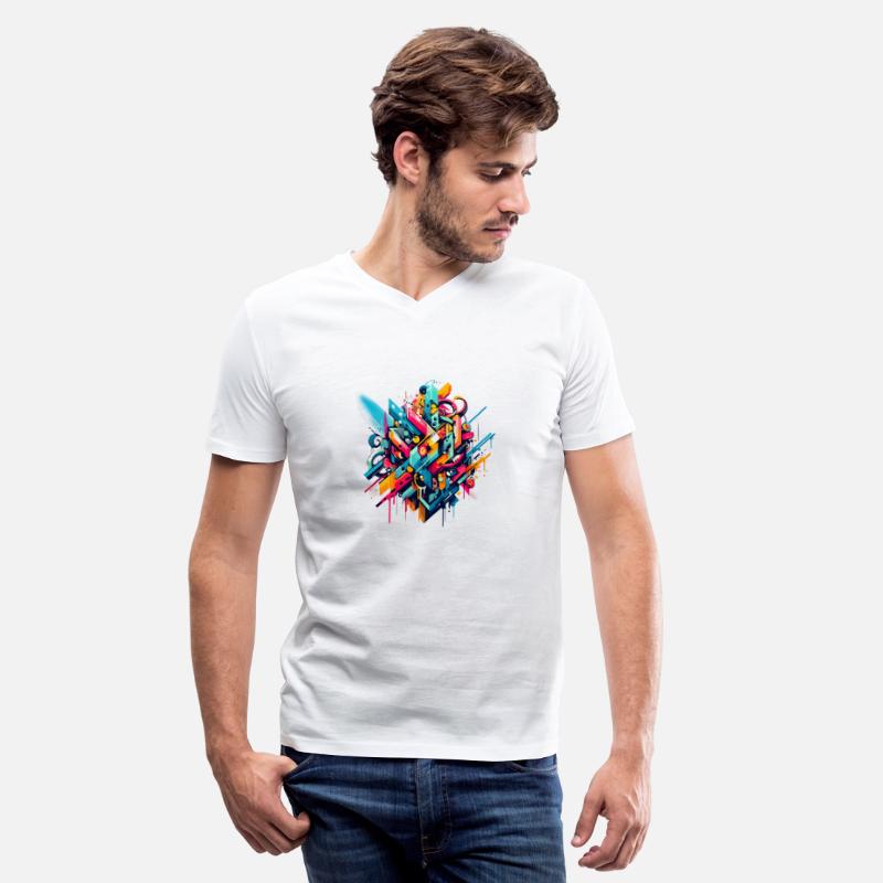 Cool colorful dynamic graffiti illustration