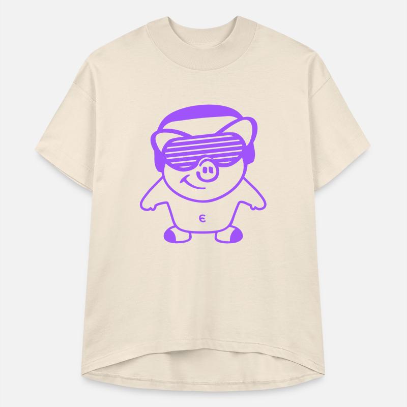Cool Piglet Hog Pig Farm Animal Party Club DJ Fun