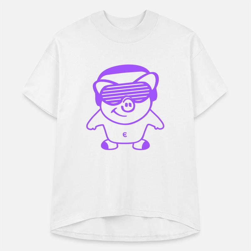 Cool Piglet Hog Pig Farm Animal Party Club DJ Fun
