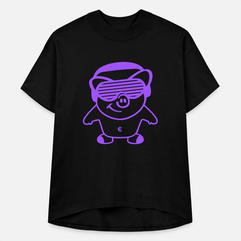 Cool Piglet Hog Pig Farm Animal Party Club DJ Fun