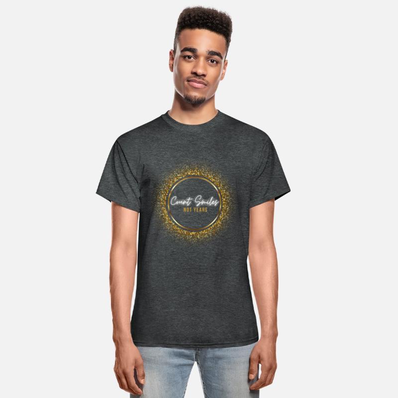 Count Smiles Quote Design - Gold Sparkle Luxury