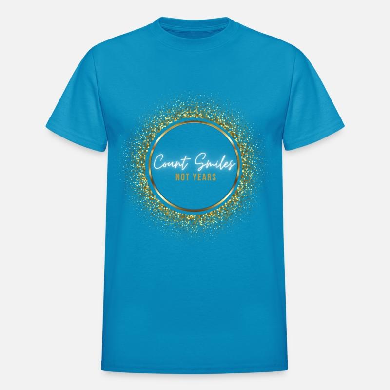 Count Smiles Quote Design - Gold Sparkle Luxury