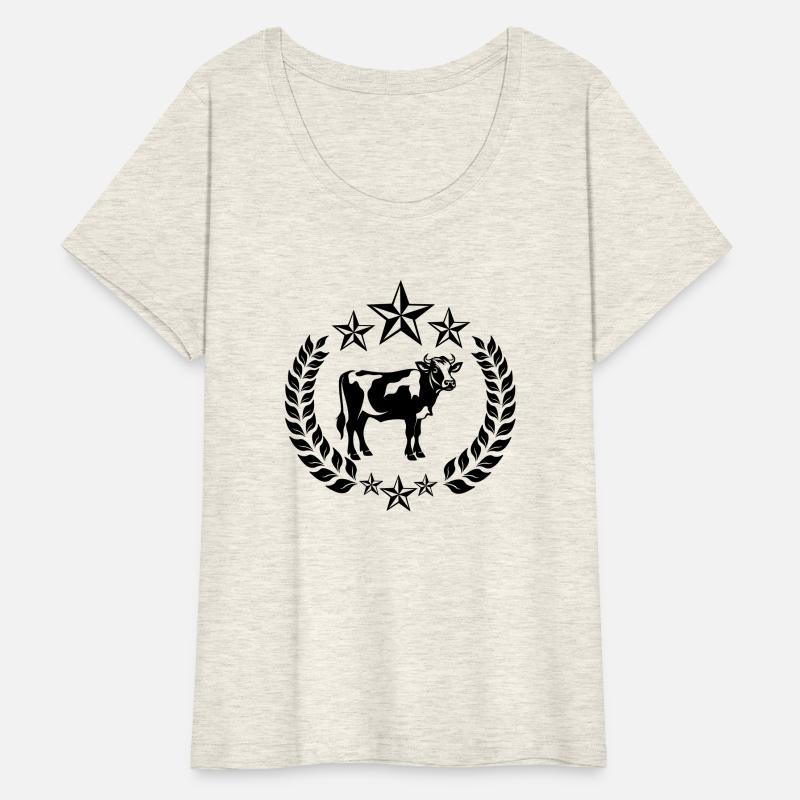 Cow in Laurel Wreath with Stars – Farm Pride