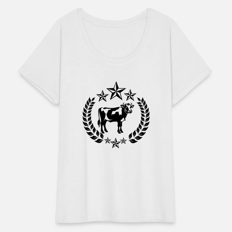 Cow in Laurel Wreath with Stars – Farm Pride