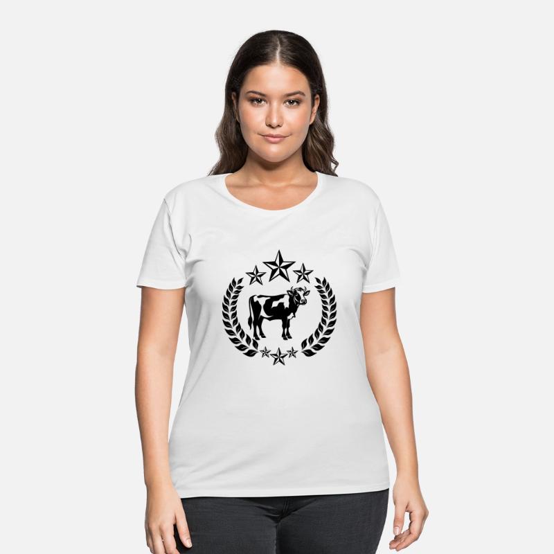 Cow in Laurel Wreath with Stars – Farm Pride
