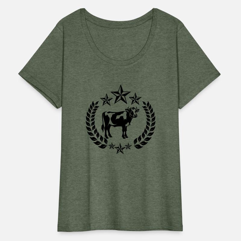 Cow in Laurel Wreath with Stars – Farm Pride