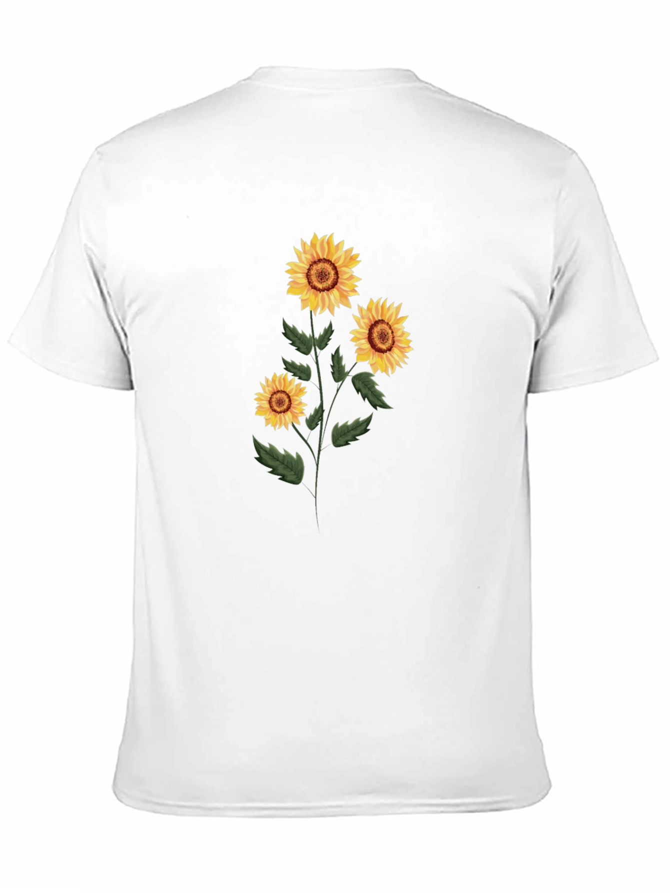 Sunflower Graphic Tee - Black Cotton T-Shirt