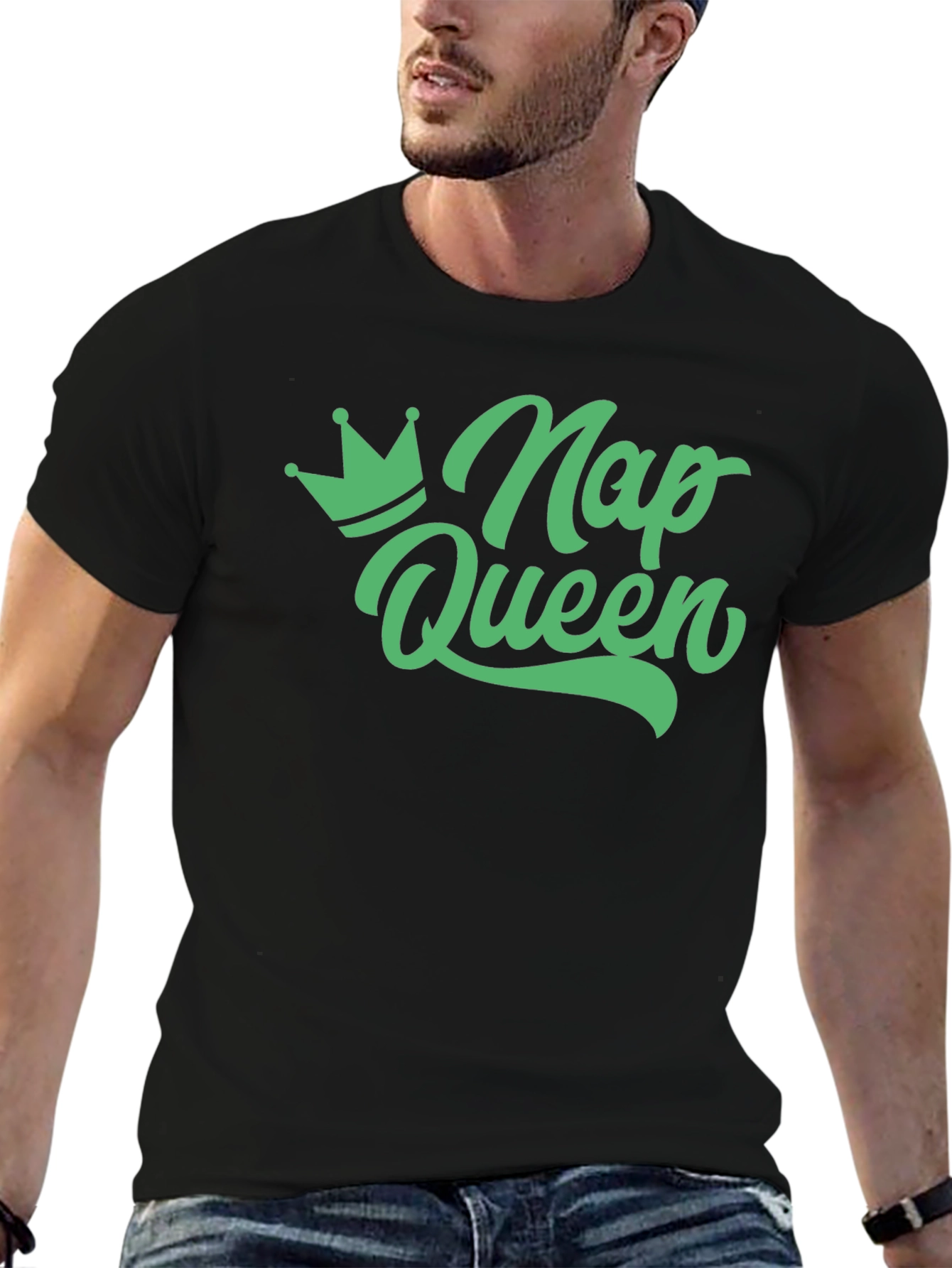 Nap Queen Graphic T-Shirt - Black Cotton Tee