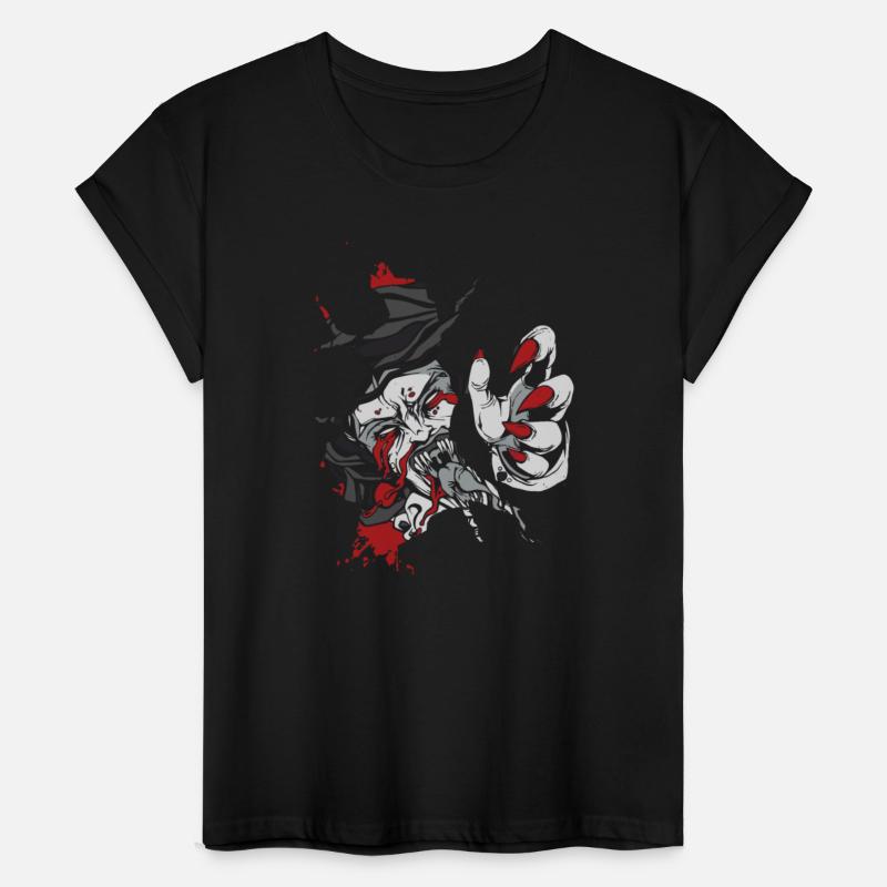 Creepy Witch Demon Signs Motif
