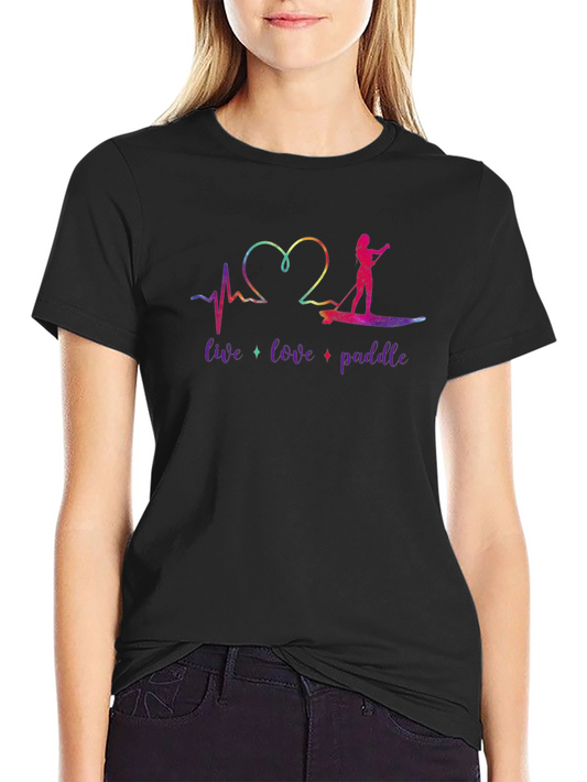 Live Love Paddle Graphic T-Shirt