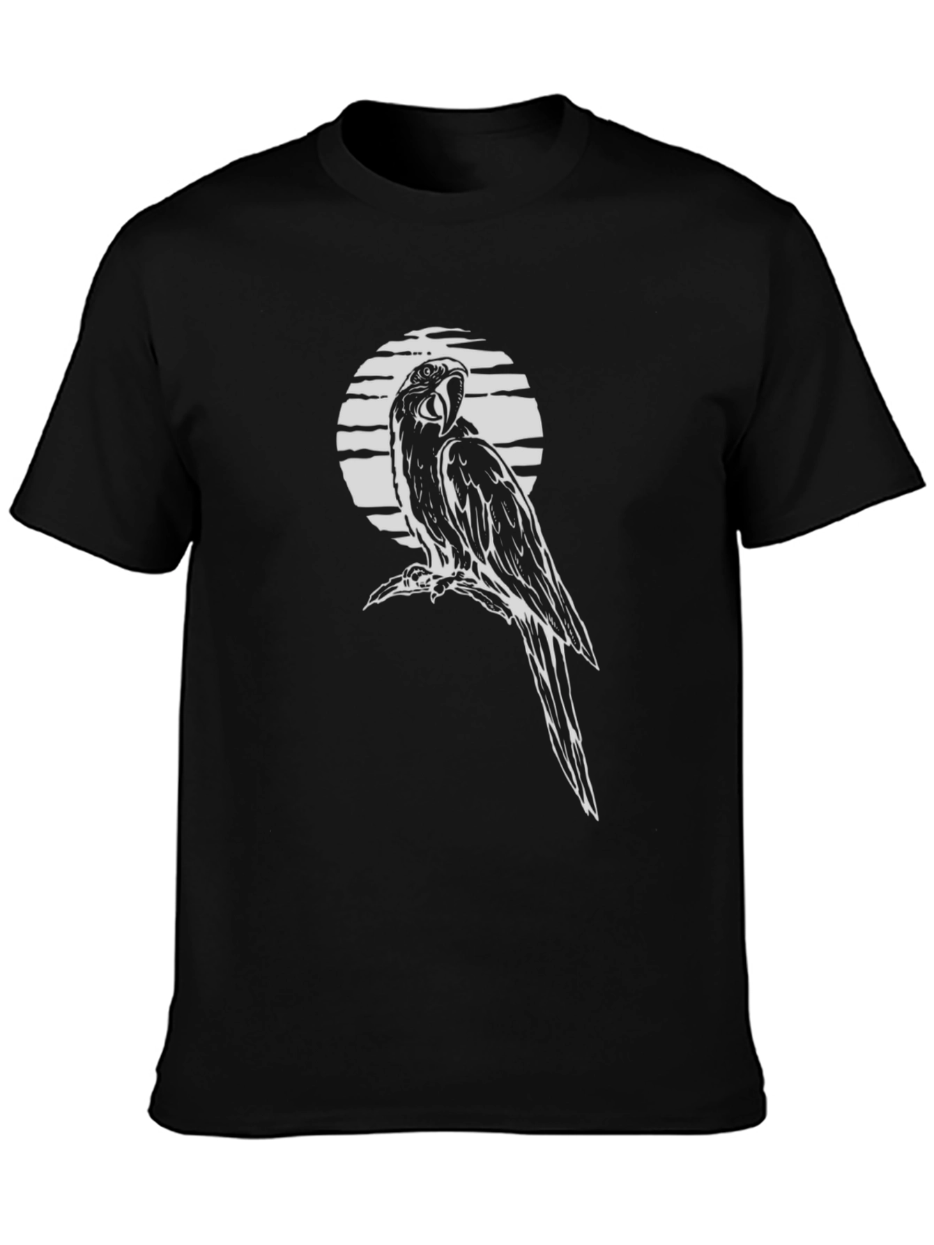 Parrot Graphic T-Shirt - Black