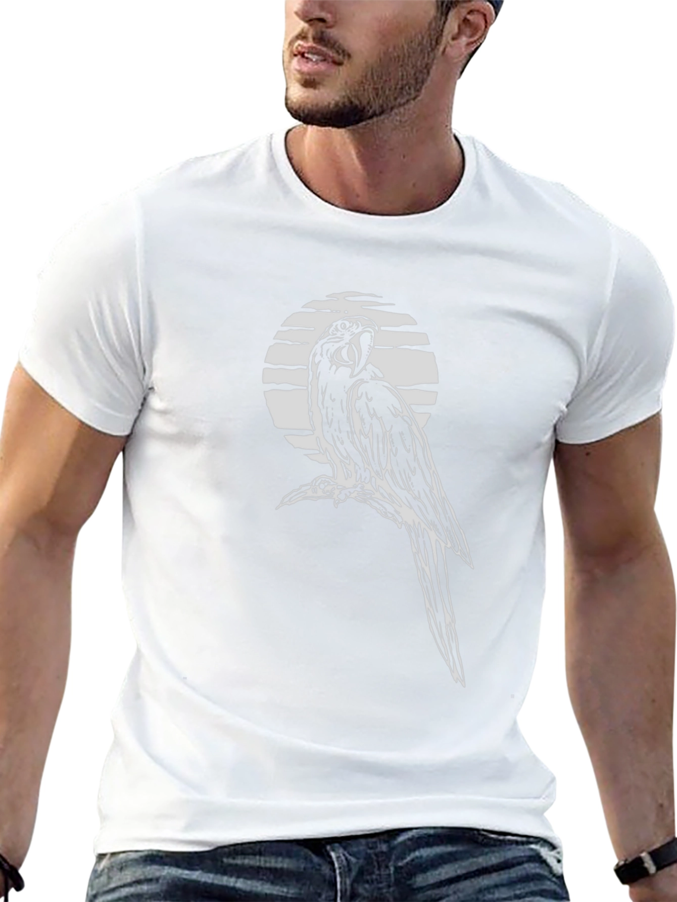 Parrot Graphic T-Shirt - Black
