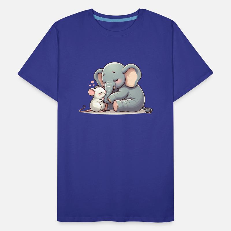 Cuddling Elephant And Mouse In Love