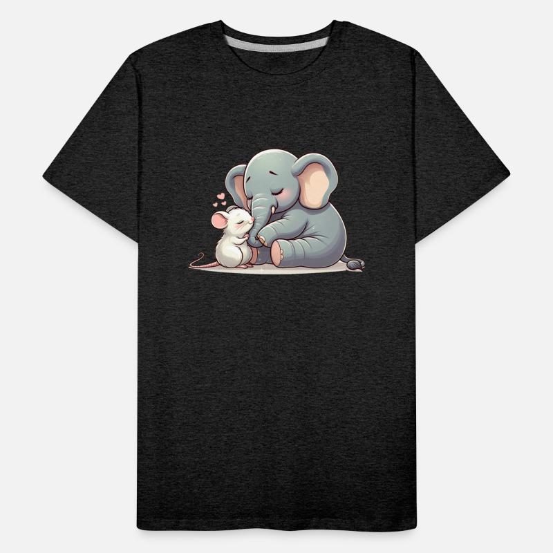 Cuddling Elephant And Mouse In Love