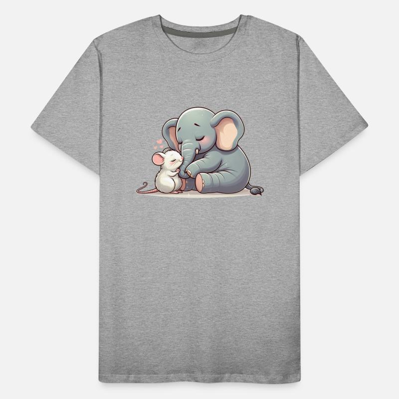 Cuddling Elephant And Mouse In Love