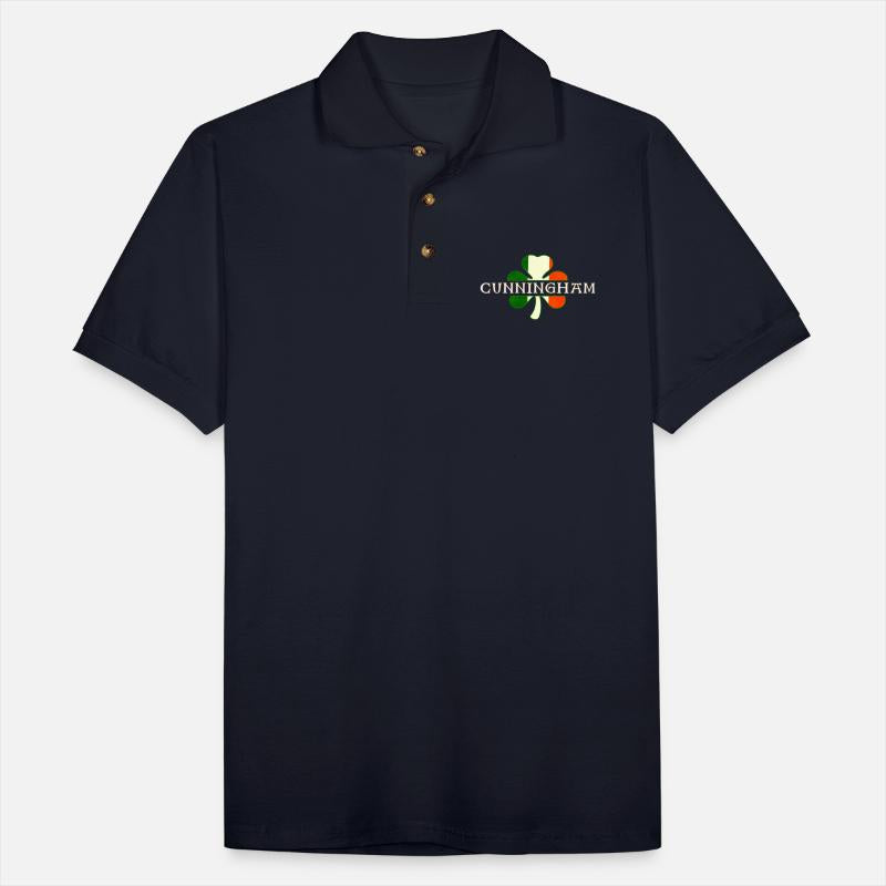 Cunningham Irish Surname Ireland Flag Shamrock