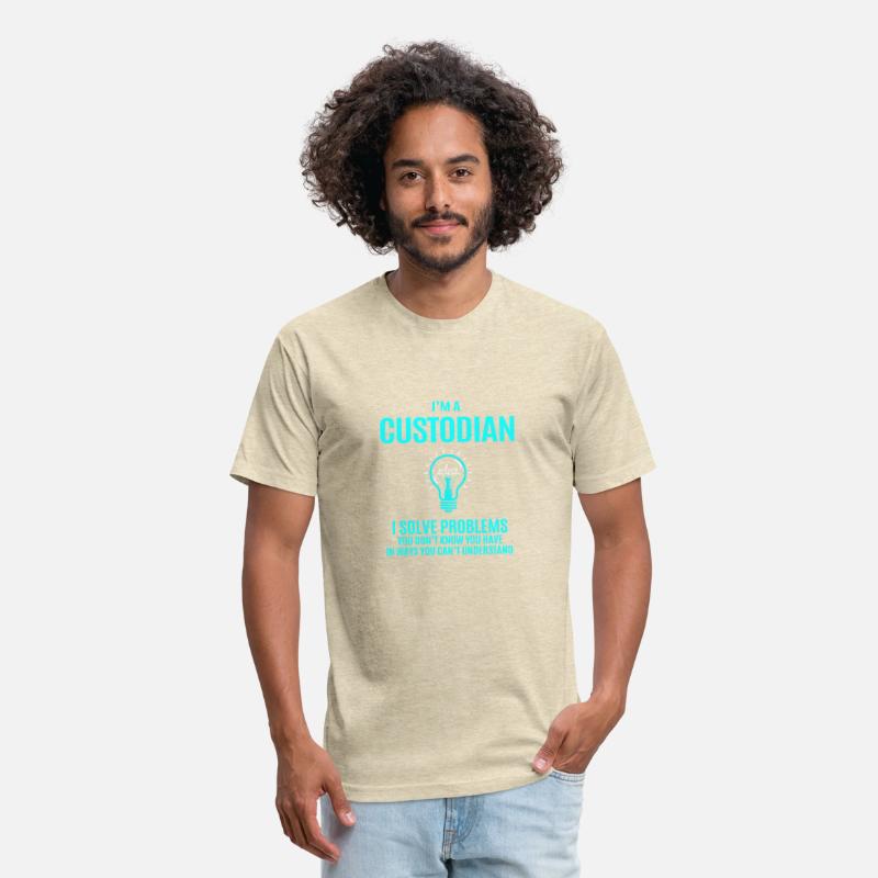 Custodian T Shirt - I Solve Problems Gift Item Tee