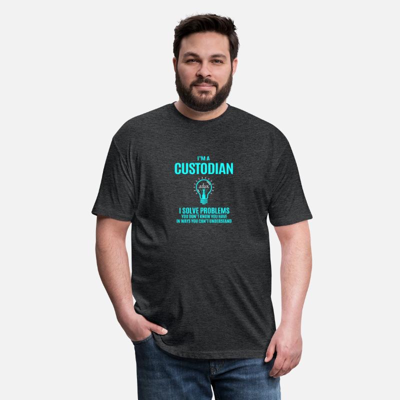 Custodian T Shirt - I Solve Problems Gift Item Tee