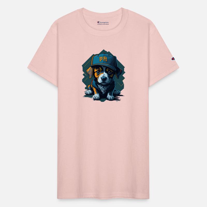 Cute Border Collie Puppy Wearing Baseball Hat