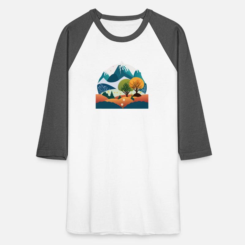 Cute Earthy Landscape Mountains and Trees
