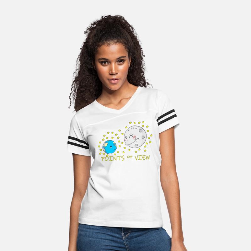 Cute Moon and Earth Positive Points of View Design