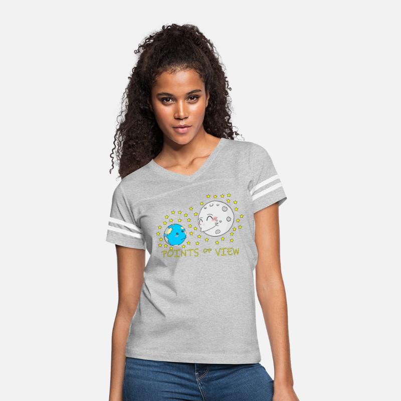Cute Moon and Earth Positive Points of View Design