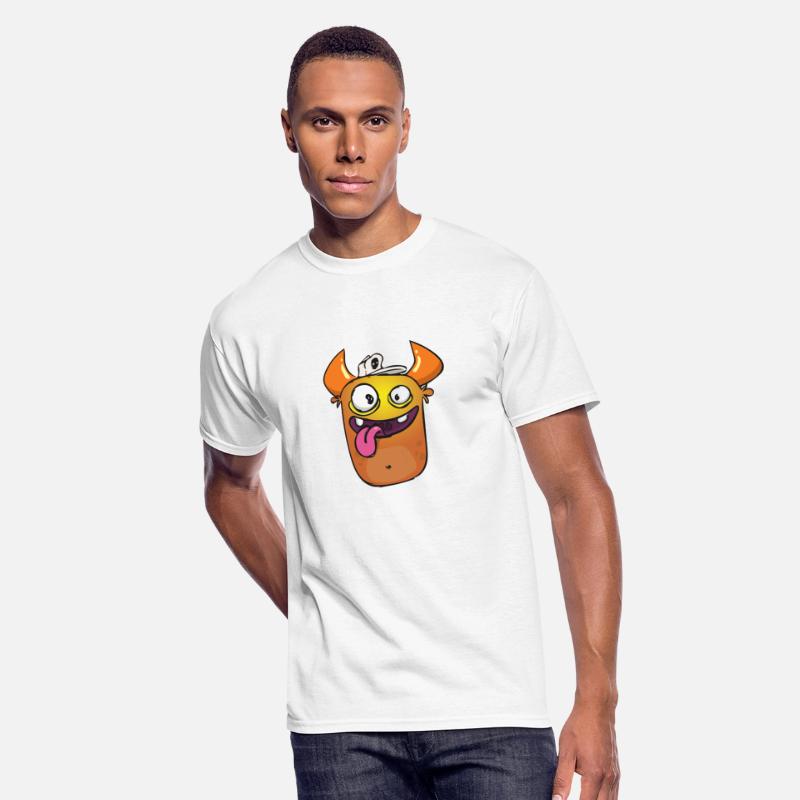 Cute yellow cheeky monster
