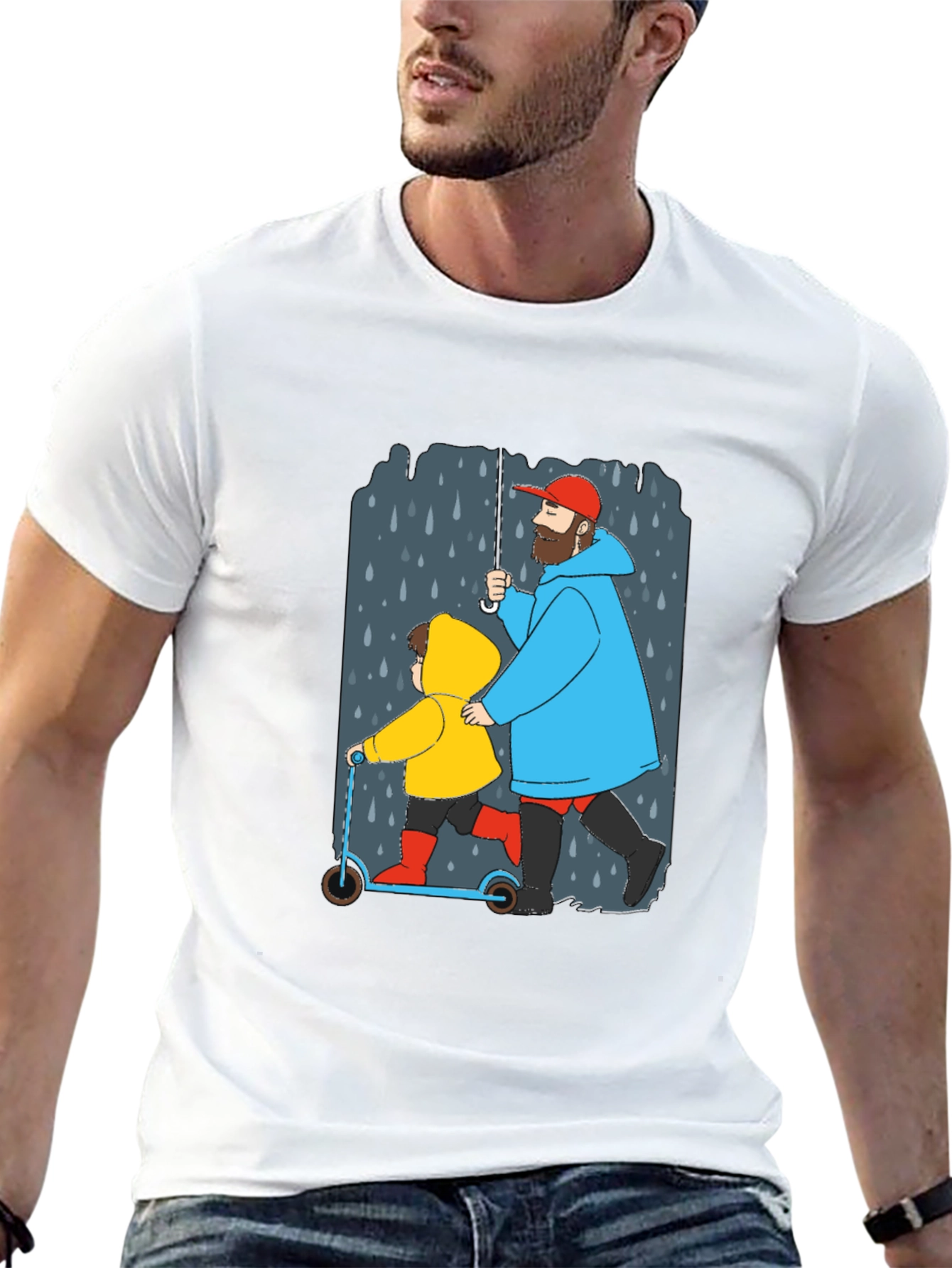 Rainy Day Graphic Tee - Dad & Kid