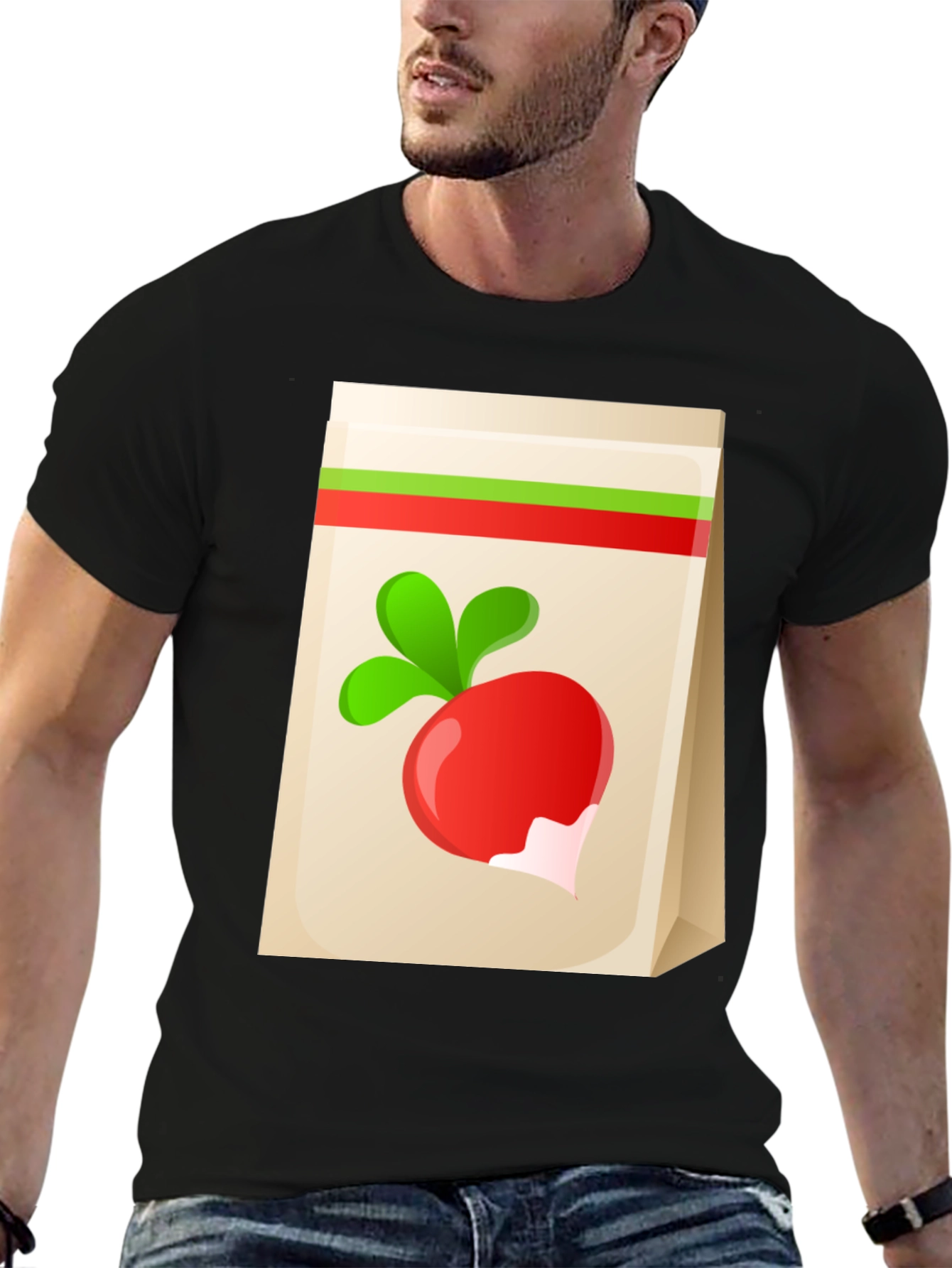 Radish Graphic Tee - Quirky Vegan Shirt