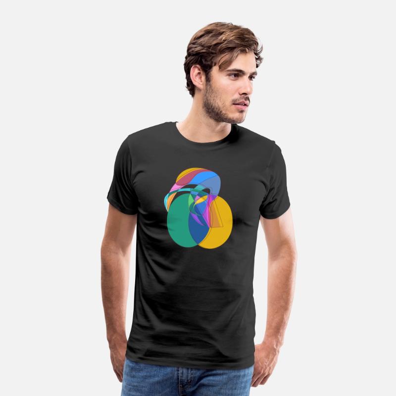 cyclist aura abstract circle geometric drawing