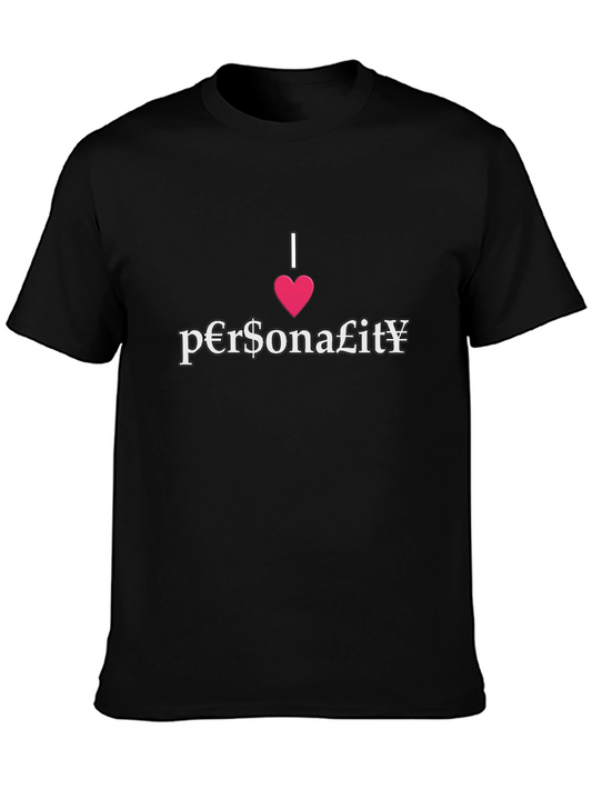 I Heart Personality T-Shirt - Unique Design