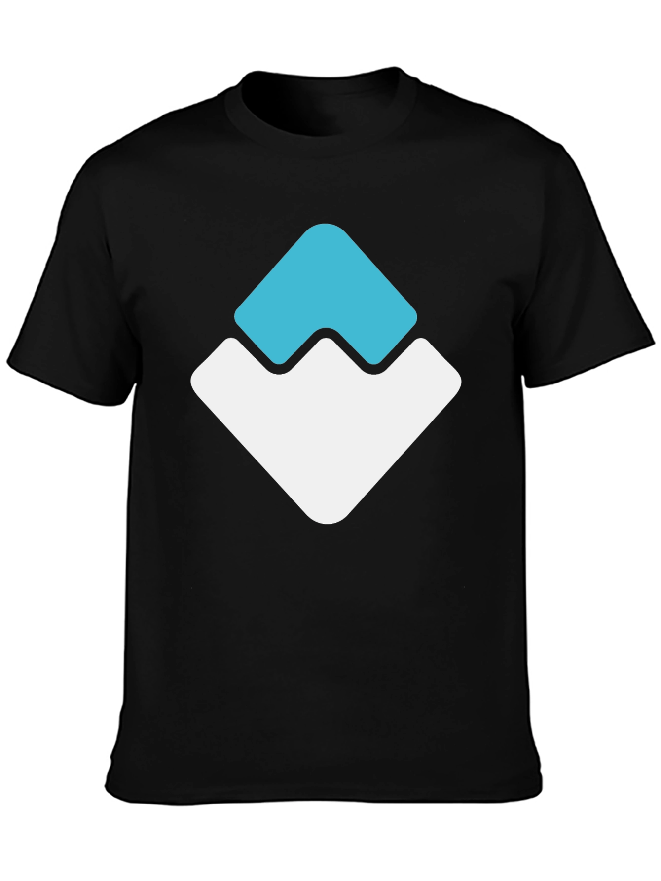 Modern Graphic Tee - Geometric Peak Design