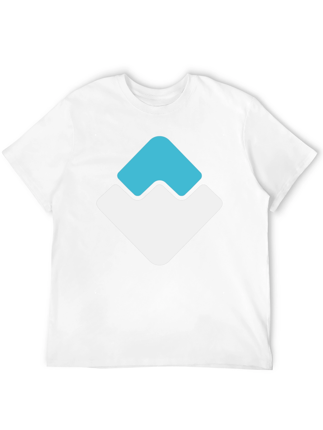 Modern Graphic Tee - Geometric Peak Design