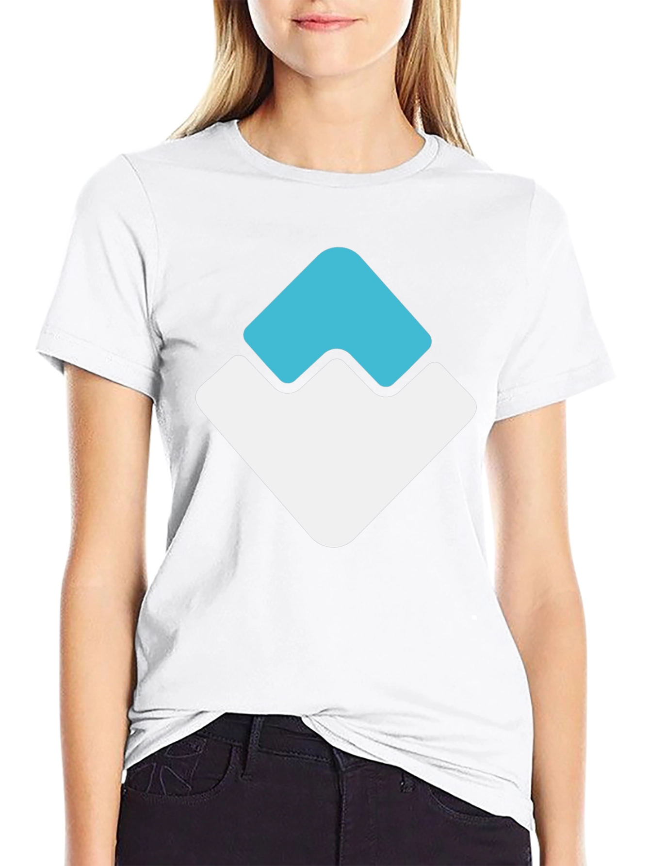 Modern Graphic Tee - Geometric Peak Design