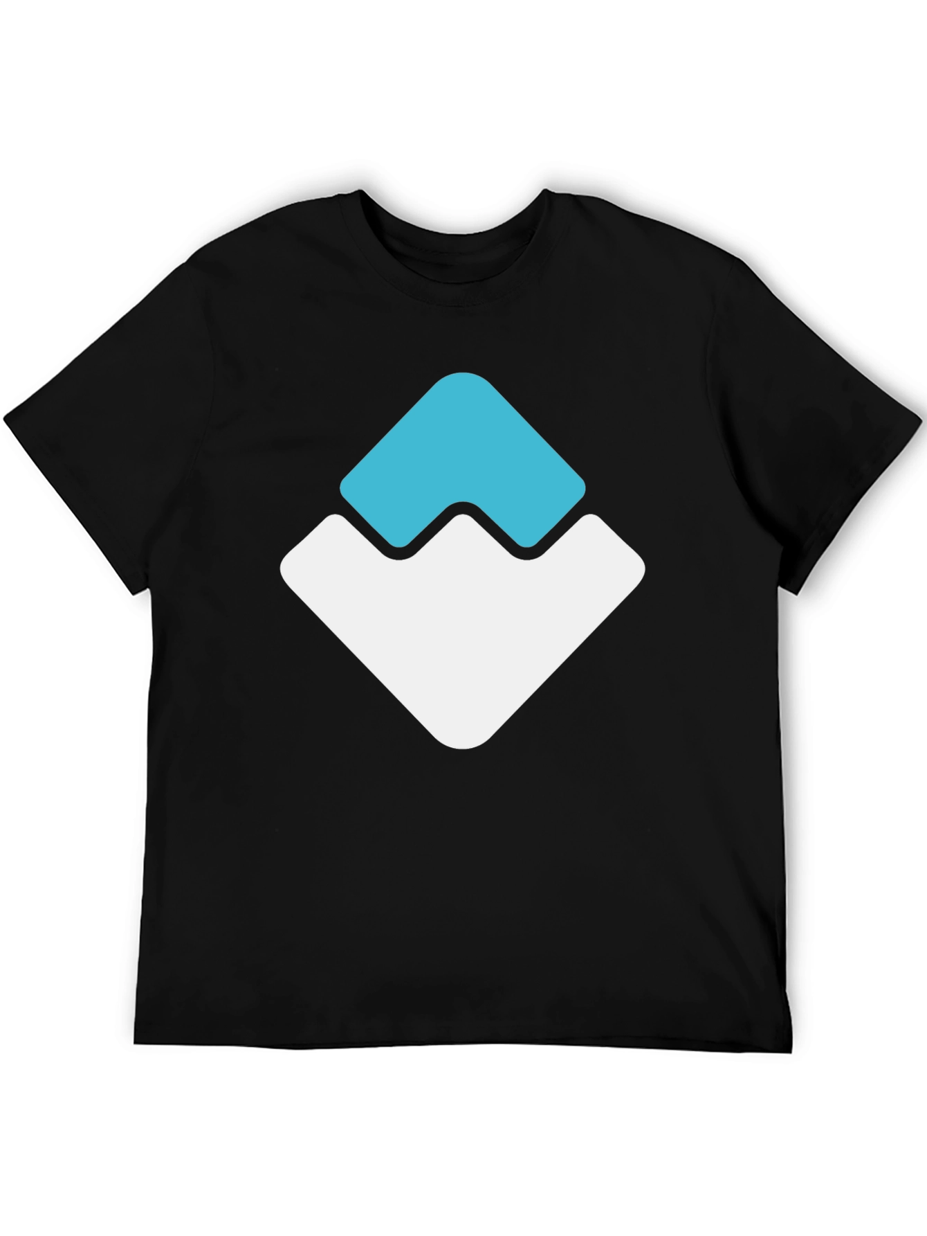 Modern Graphic Tee - Geometric Peak Design