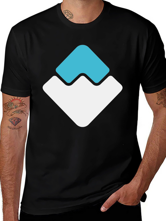 Modern Graphic Tee - Geometric Peak Design