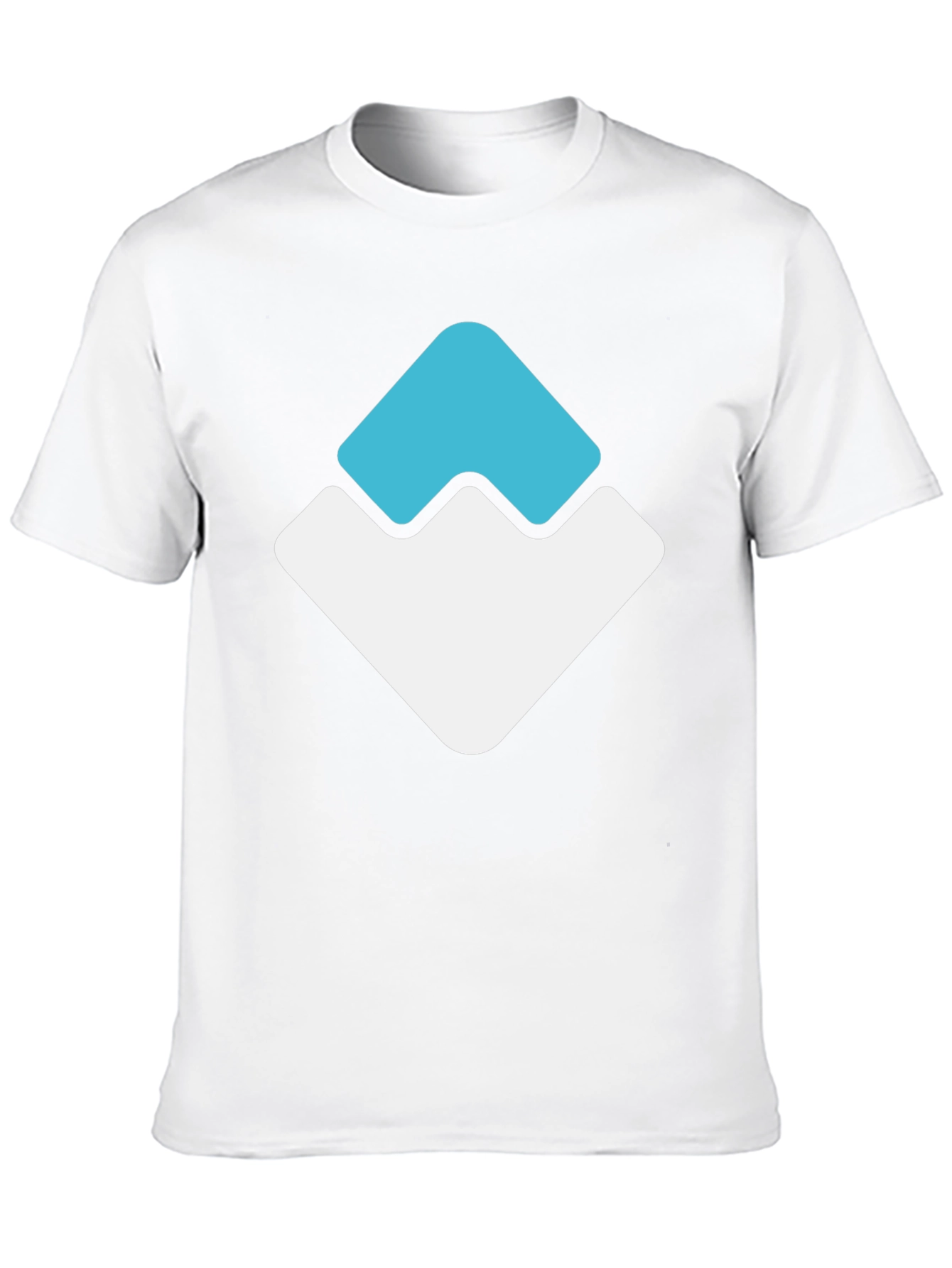 Modern Graphic Tee - Geometric Peak Design