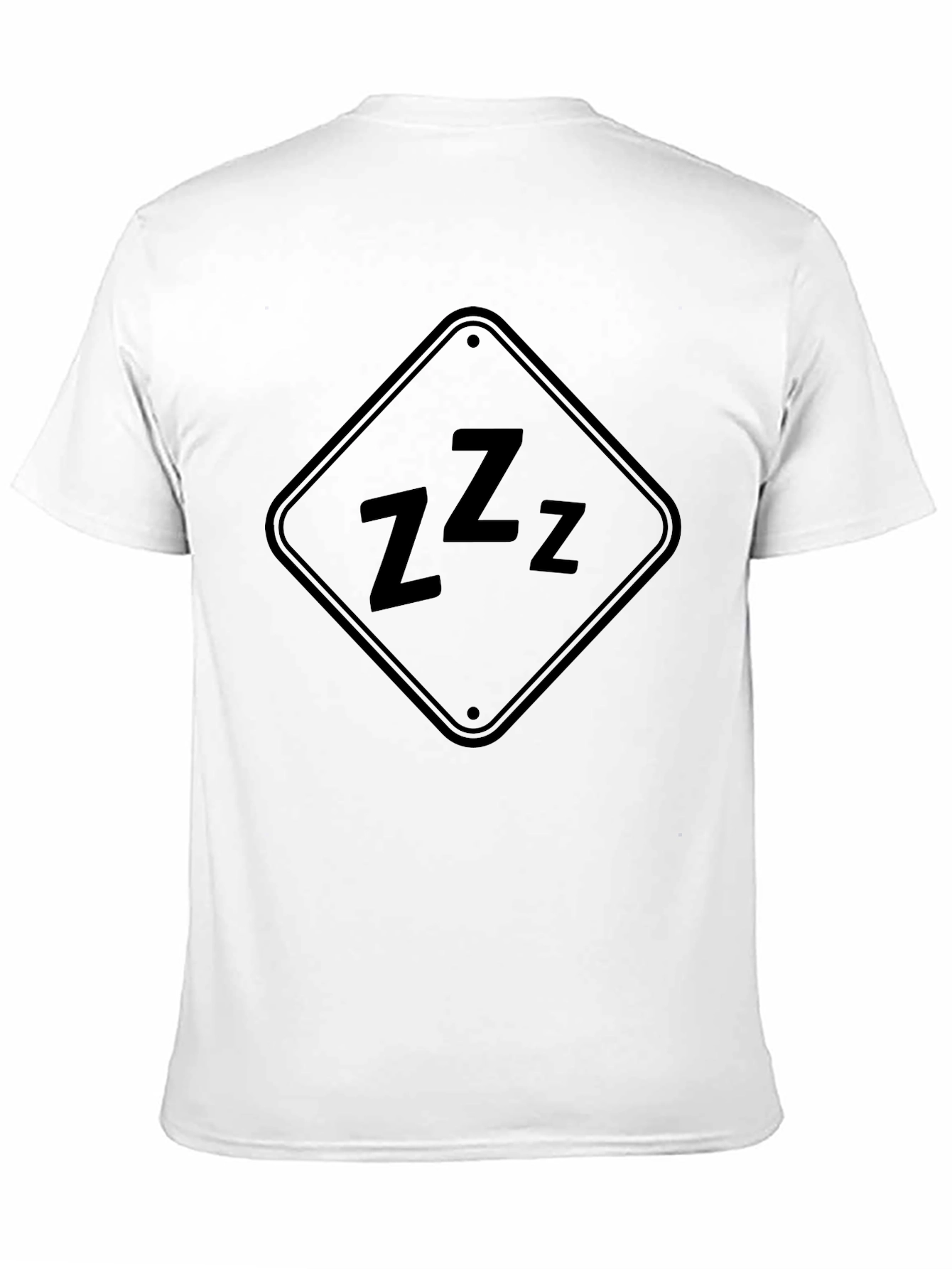 Funny Sleepy ZZZ Black T-Shirt